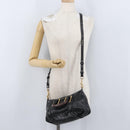 Chloe Etel Hand Bag Leather 2way Black Gold Auth BA10965-22