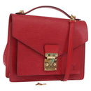 LOUIS VUITTON Epi Monceau 28 Hand Bag Red M40783 LV Auth BA10966-1