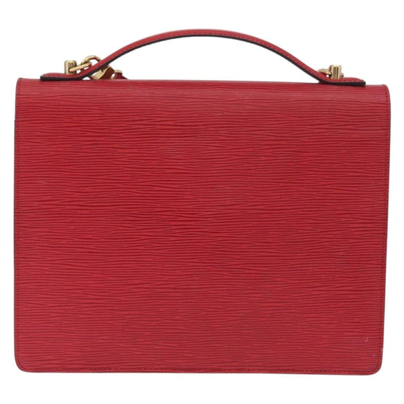 LOUIS VUITTON Epi Monceau 28 Hand Bag Red M40783 LV Auth BA10966