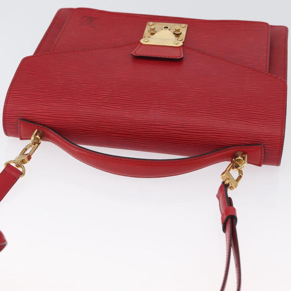 LOUIS VUITTON Epi Monceau 28 Hand Bag Red M40783 LV Auth BA10966