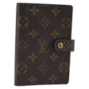 LOUIS VUITTON Monogram Agenda PM Day Planner Cover R20005 LV Auth BA10968-1
