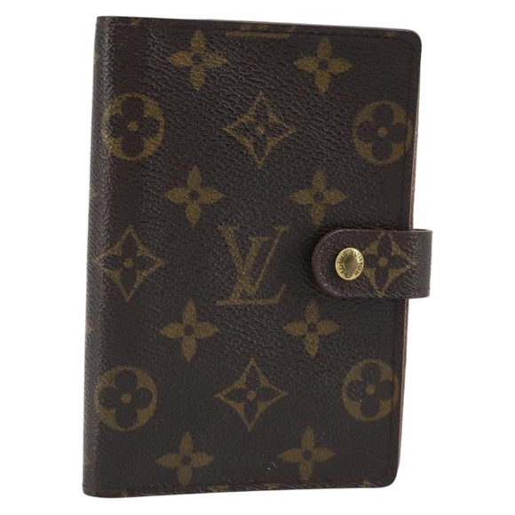 LOUIS VUITTON Monogram Agenda PM Day Planner Cover R20005 LV Auth BA10968