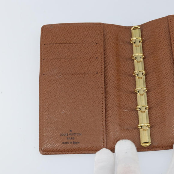 LOUIS VUITTON Monogram Agenda PM Day Planner Cover R20005 LV Auth BA10968