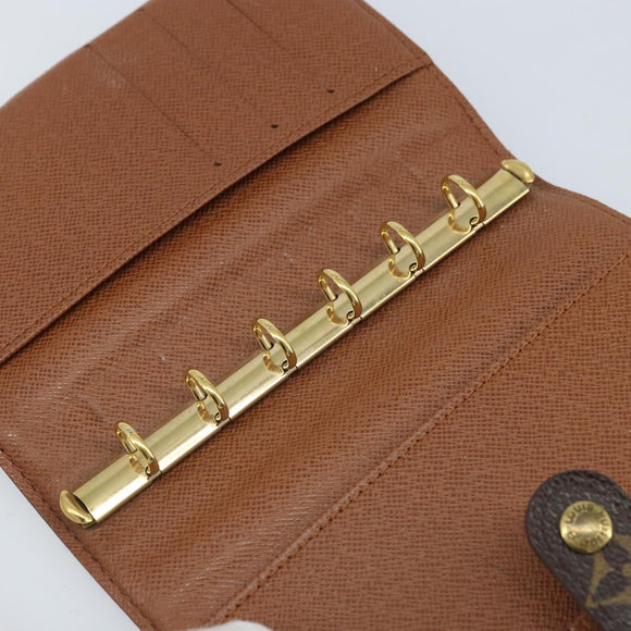 LOUIS VUITTON Monogram Agenda PM Day Planner Cover R20005 LV Auth BA10968