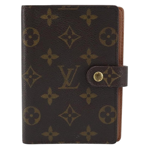 LOUIS VUITTON Monogram Agenda PM Day Planner Cover R20005 LV Auth BA10968
