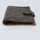LOUIS VUITTON Monogram Agenda PM Day Planner Cover R20005 LV Auth BA10968-6