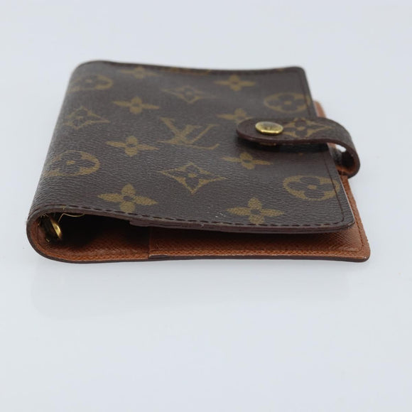 LOUIS VUITTON Monogram Agenda PM Day Planner Cover R20005 LV Auth BA10968