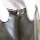 Christian Dior Trotter Canvas Gamaguchi Pouch Navy Gold Auth BA10970-17