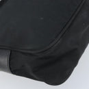 PRADA Shoulder Bag Nylon Black Silver Auth BA10971-16