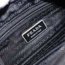 PRADA Shoulder Bag Nylon Black Silver Auth BA10971-18