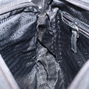 PRADA Shoulder Bag Nylon Black Silver Auth BA10971-20
