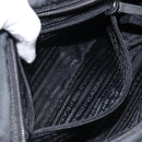 PRADA Shoulder Bag Nylon Black Silver Auth BA10971-22