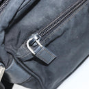 PRADA Shoulder Bag Nylon Black Silver Auth BA10971-23