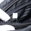 PRADA Shoulder Bag Nylon Black Silver Auth BA10971-12