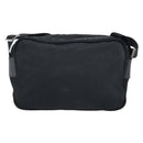 PRADA Shoulder Bag Nylon Black Silver Auth BA10971-2