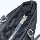PRADA Tote Bag Nylon Black Silver Auth BA10973-15