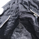 PRADA Tote Bag Nylon Black Silver Auth BA10973-19