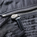 PRADA Tote Bag Nylon Black Silver Auth BA10973-20