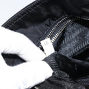 PRADA Tote Bag Nylon Black Silver Auth BA10973-22