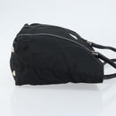 PRADA Tote Bag Nylon Black Silver Auth BA10973-4