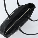 PRADA Tote Bag Nylon Black Silver Auth BA10973-6