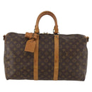 LOUIS VUITTON Monogram Keepall Bandouliere 45 Boston Bag M41418 LV Auth BA10975-13