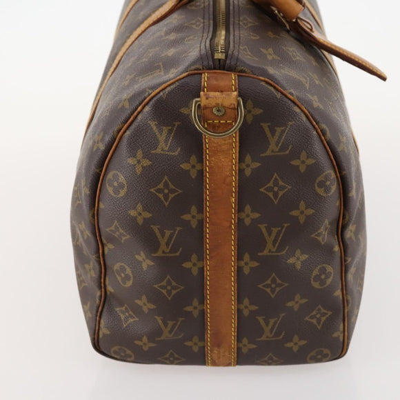 LOUIS VUITTON Monogram Keepall Bandouliere 45 Boston Bag M41418 LV Auth BA10975