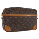 LOUIS VUITTON Monogram Compiegne 28 Clutch Bag M51845 LV Auth BA10976-1