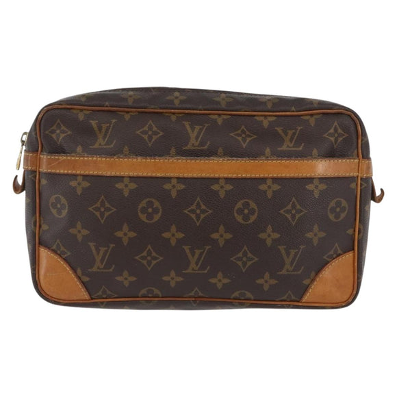 LOUIS VUITTON Monogram Compiegne 28 Clutch Bag M51845 LV Auth BA10976