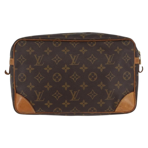 LOUIS VUITTON Monogram Compiegne 28 Clutch Bag M51845 LV Auth BA10976