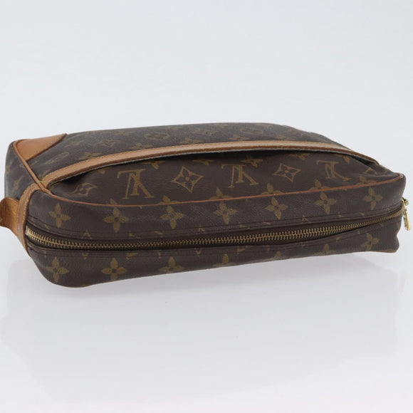 LOUIS VUITTON Monogram Compiegne 28 Clutch Bag M51845 LV Auth BA10976