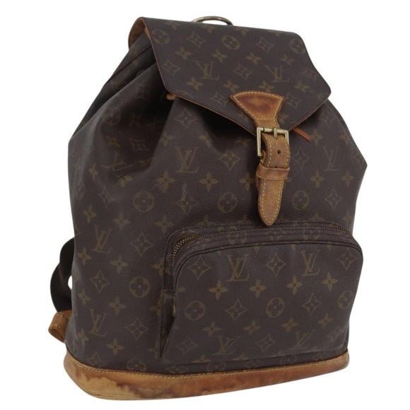 LOUIS VUITTON Monogram Montsouris GM Backpack M51135 LV Auth BA10978