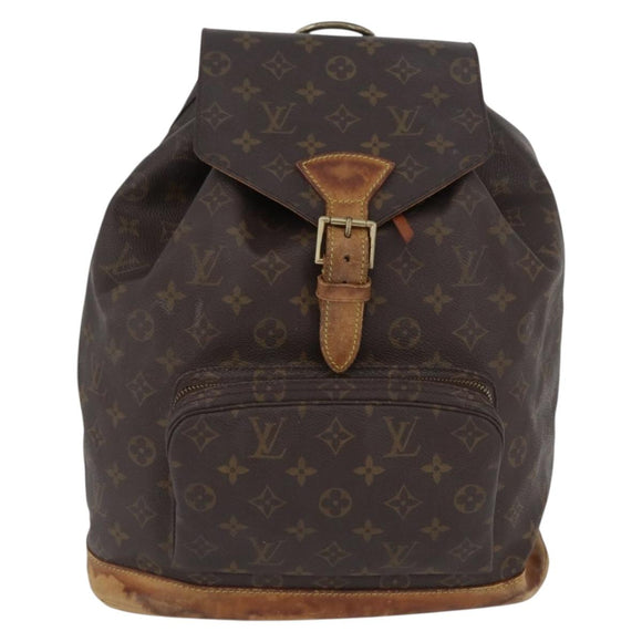 LOUIS VUITTON Monogram Montsouris GM Backpack M51135 LV Auth BA10978