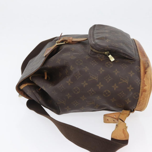 LOUIS VUITTON Monogram Montsouris GM Backpack M51135 LV Auth BA10978