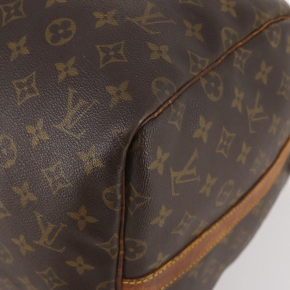 LOUIS VUITTON Monogram Keepall Bandouliere 55 Boston Bag M41414 LV Auth BA10979
