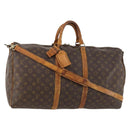 LOUIS VUITTON Monogram Keepall Bandouliere 55 Boston Bag M41414 LV Auth BA10979-1