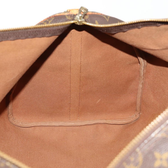 LOUIS VUITTON Monogram Keepall Bandouliere 55 Boston Bag M41414 LV Auth BA10979