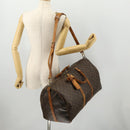 LOUIS VUITTON Monogram Keepall Bandouliere 55 Boston Bag M41414 LV Auth BA10979-27