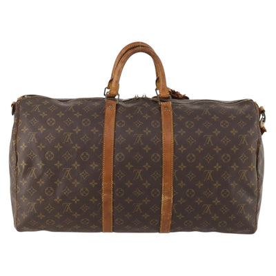 LOUIS VUITTON Monogram Keepall Bandouliere 55 Boston Bag M41414 LV Auth BA10979 - 0