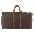 LOUIS VUITTON Monogram Keepall Bandouliere 55 Boston Bag M41414 LV Auth BA10979-2