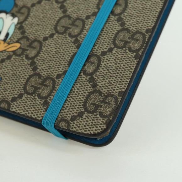 GUCCI GG Supreme Donald Paper Stationery PVC Beige Auth BA10983M