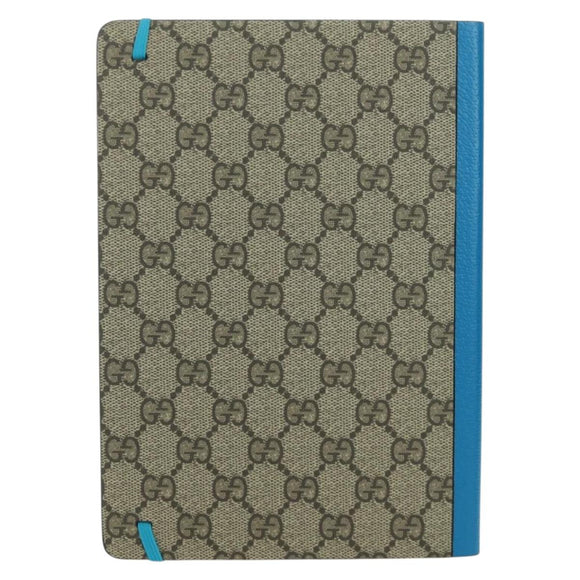GUCCI GG Supreme Donald Paper Stationery PVC Beige Auth BA10983M