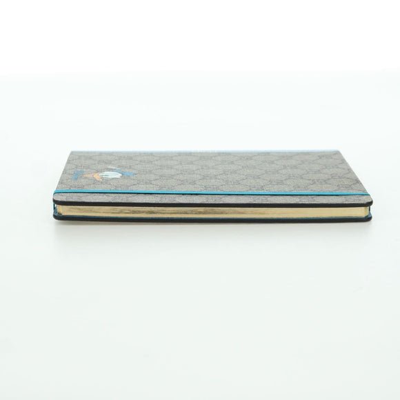 GUCCI GG Supreme Donald Paper Stationery PVC Beige Auth BA10983M