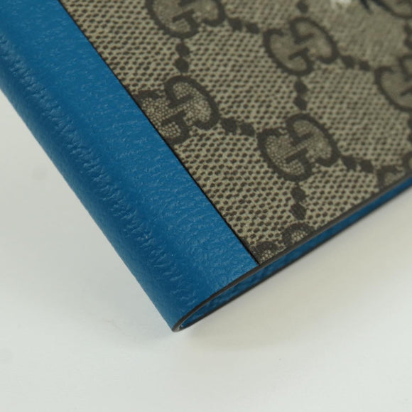 GUCCI GG Supreme Donald Paper Stationery PVC Beige Auth BA10983M