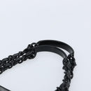 CHANEL COCO Mark Chain Tote Bag Leather Black CC Auth BA10988-8