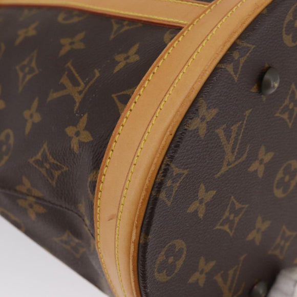 LOUIS VUITTON Monogram Bucket GM Shoulder Bag M42236 LV Auth BA10992