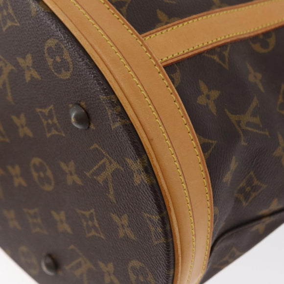 LOUIS VUITTON Monogram Bucket GM Shoulder Bag M42236 LV Auth BA10992