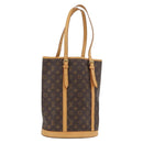 LOUIS VUITTON Monogram Bucket GM Shoulder Bag M42236 LV Auth BA10992-1