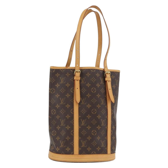 LOUIS VUITTON Monogram Bucket GM Shoulder Bag M42236 LV Auth BA10992
