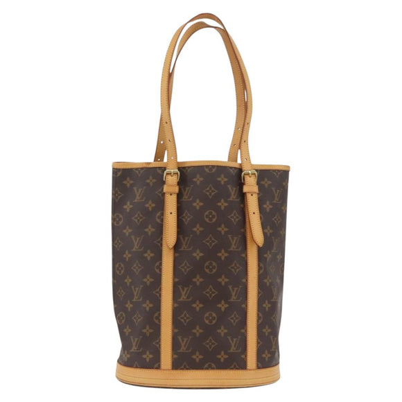 LOUIS VUITTON Monogram Bucket GM Shoulder Bag M42236 LV Auth BA10992